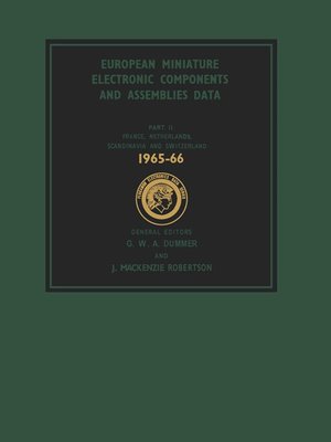 cover image of European Miniature Electronic Components and Assemblies Data 1965-66